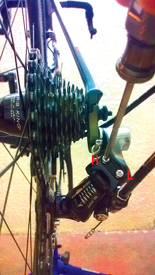 set up rear derailleur